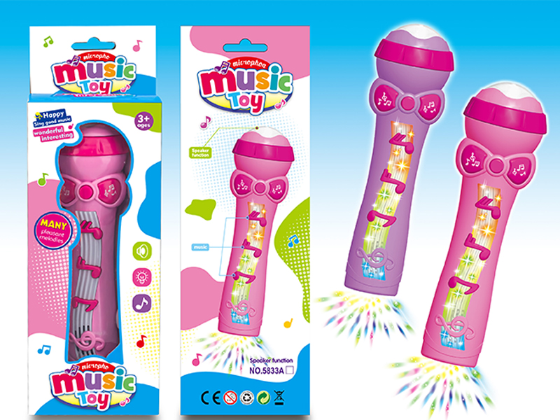 Microphone With Light Music
