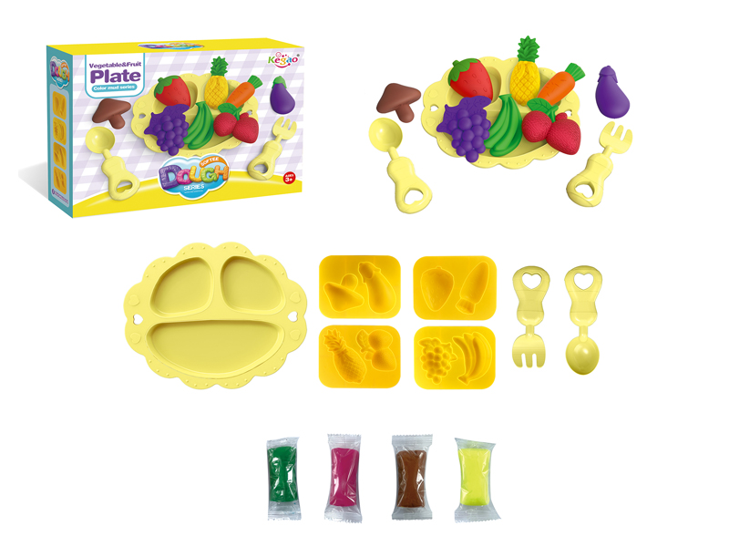 Fruit Plate Colored Mud