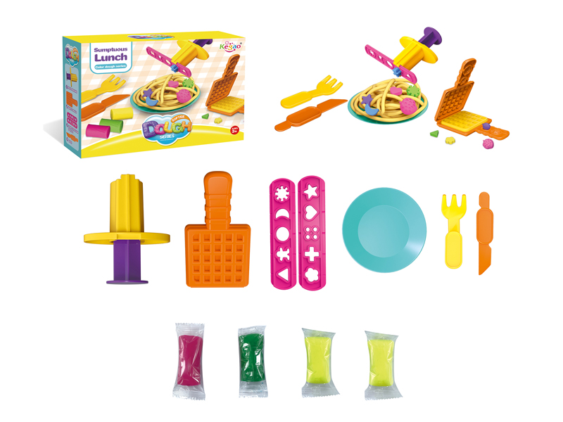 Needle Shaped Noodles Colored Mud