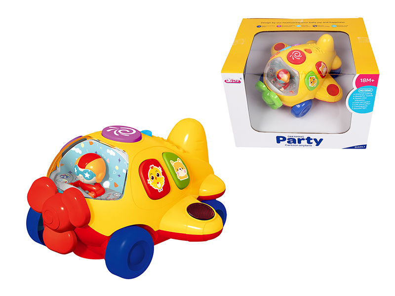 B/O Go And Bump Cartoon Airplane