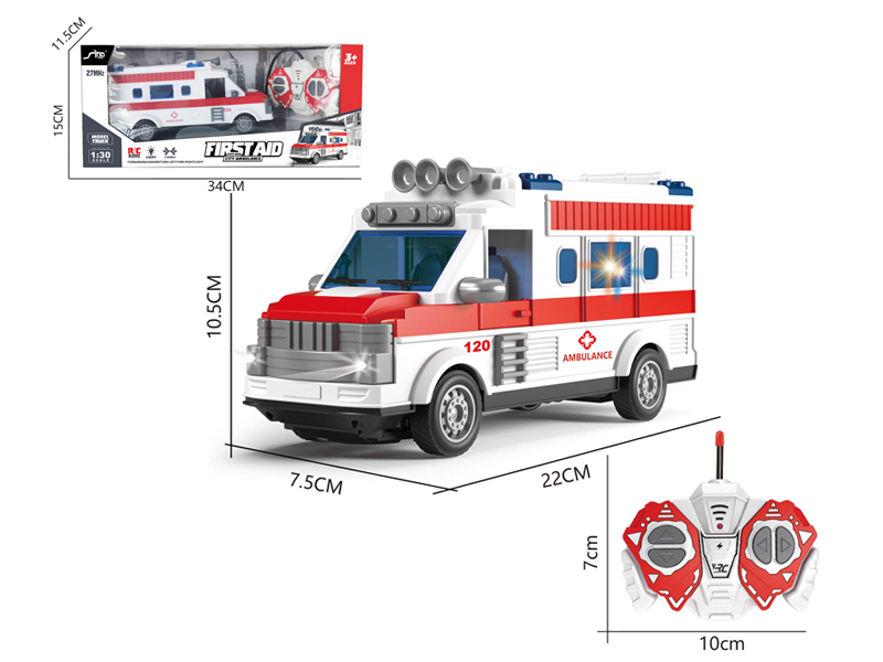 1:30 R/C 4Ch Ambulance With Lights