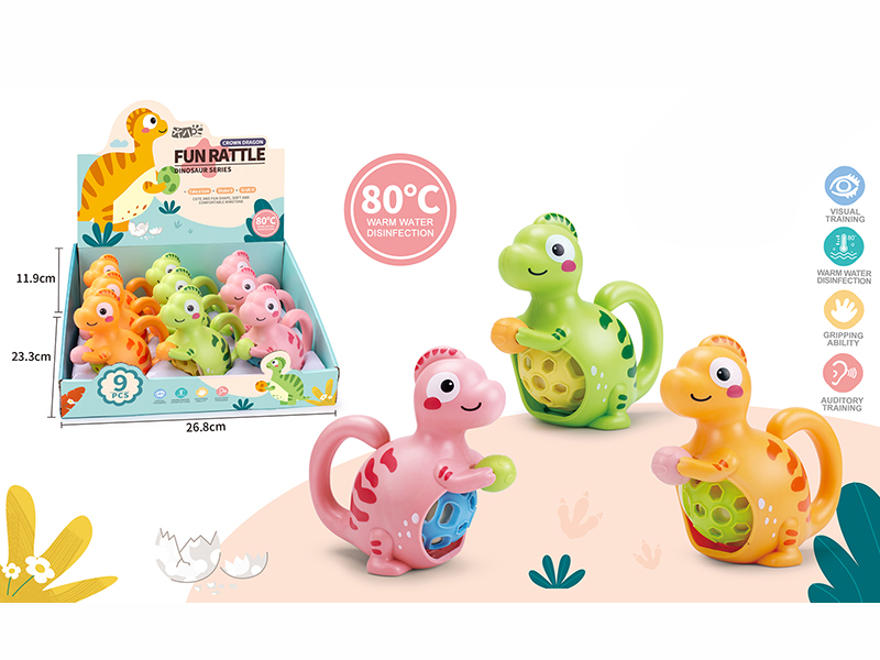 Baby Teether Rattles - Corythosaurus(9PCS)