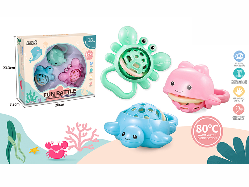 Baby Teether Rattles Ocean Series