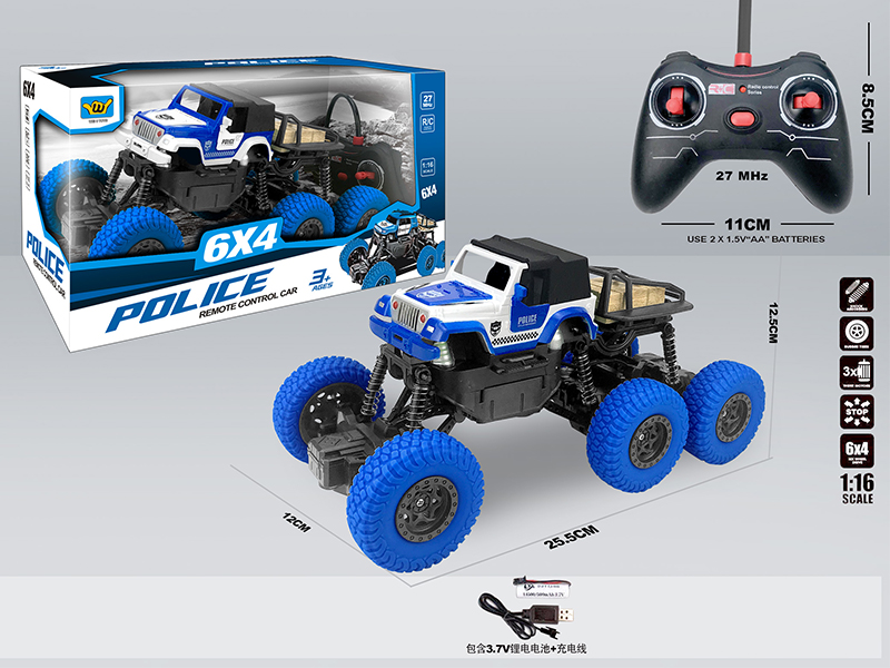 4CH R/C Horse Herder Climbing Police Car