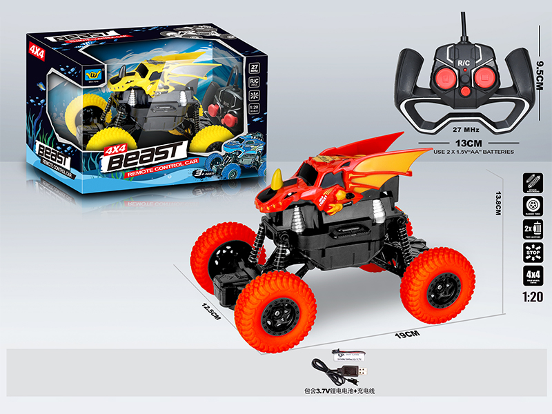 R/C 4CH Pterosaur Simulation Climbing Car