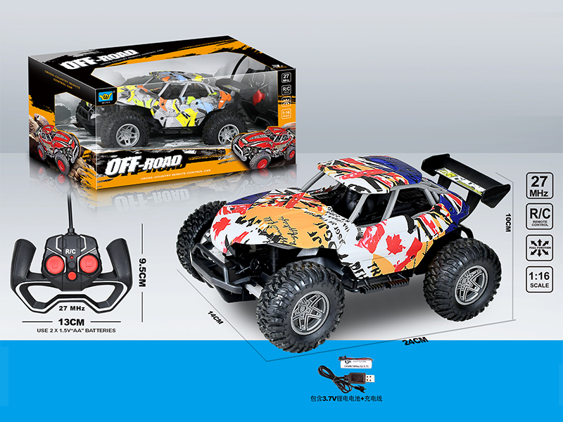 1:16 R/C 4Ch Large Pull Graffiti Car