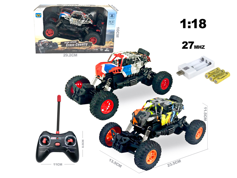 1:18 R/C 4Ch Water Transfer Off-Road Skeleton Climbing Vehicle With Light