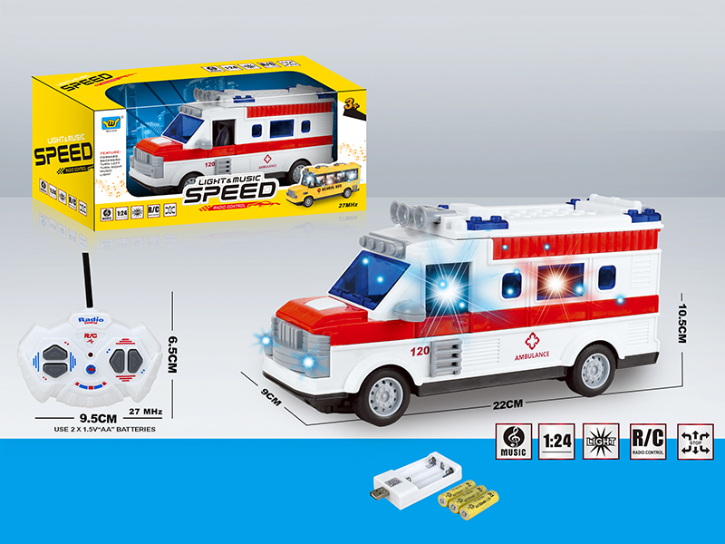 1:24 R/C 4Ch Ambulance With Lights And Music