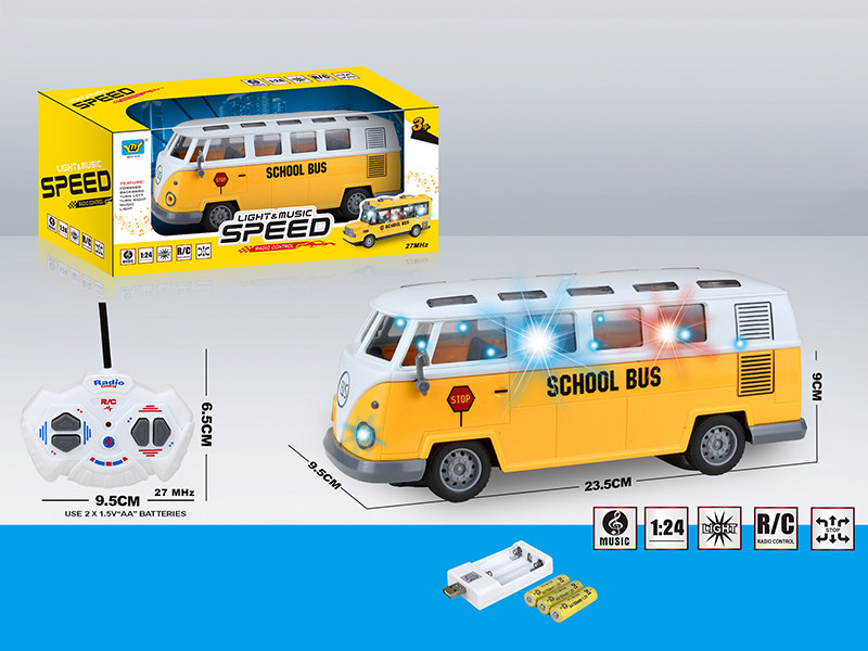 1:24 R/C 4Ch Bus With Lights And Music