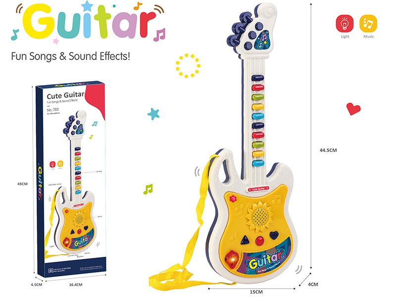 Guitar With Light And Music