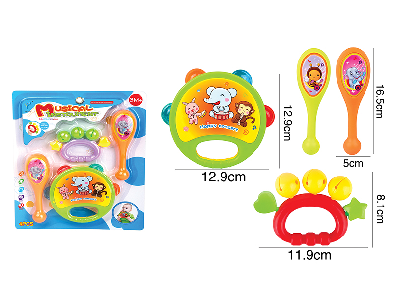 Musical Instrument  Baby Rattle(4PCS)