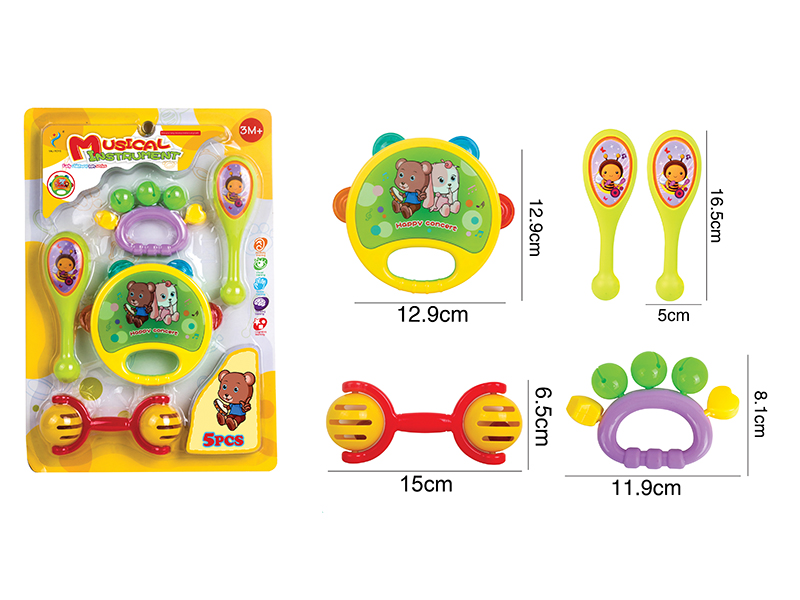 Musical Instrument  Baby Rattle(5PCS)