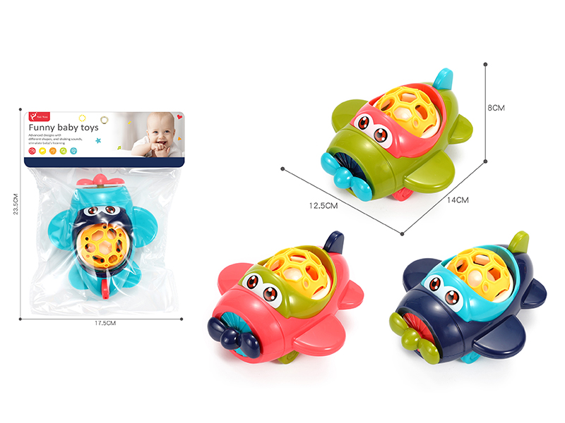 Cute Airplane Baby Rattle 1pcs