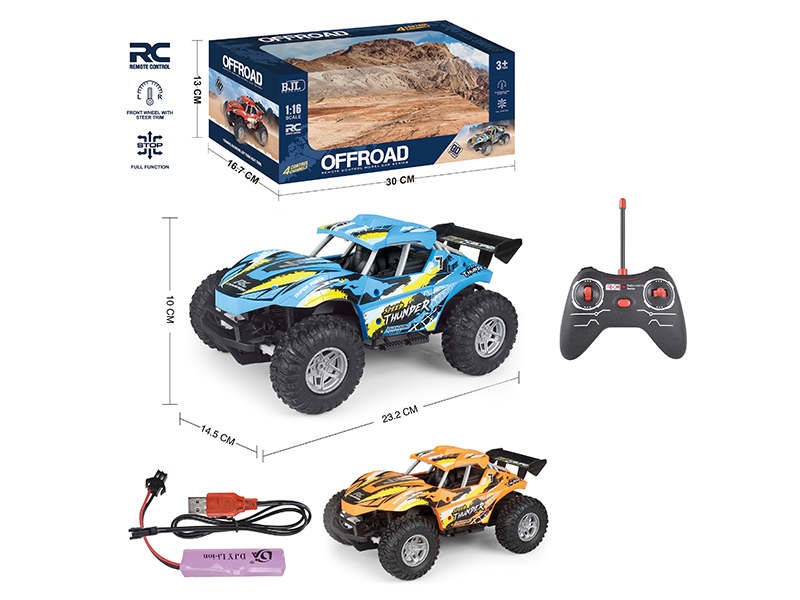 1:16 4-Channel Remote Control Pad Printing Cross Country Car