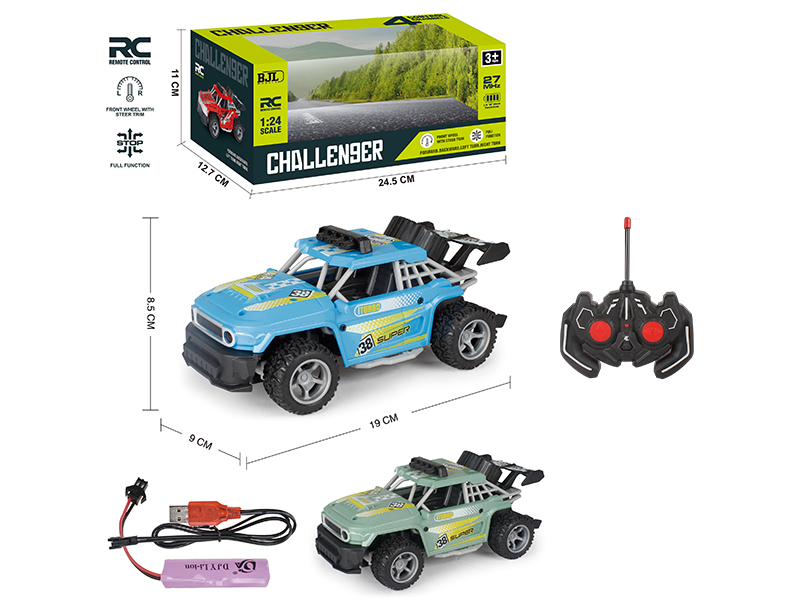 1:24 Land Cruiser 4-Channel Pad Printing Remote Control Car