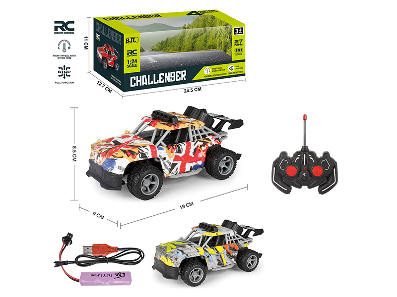 1:24 4-Channel Benz Graffiti Remote Control Car