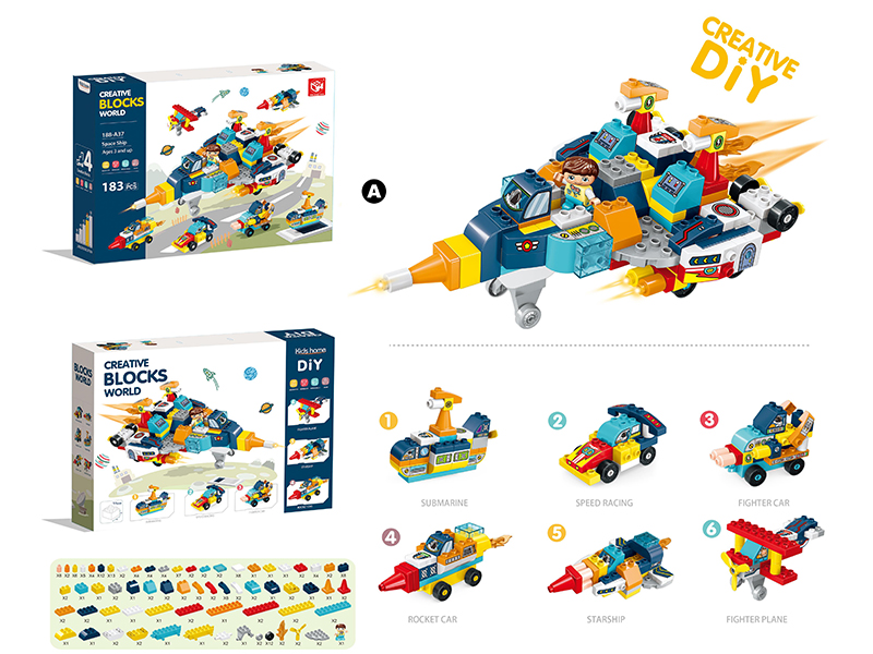 Creative Building Blocks - Space Ship 183pcs
