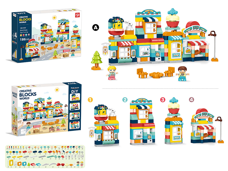 Creative Building Blocks - Street Scape 186pcs