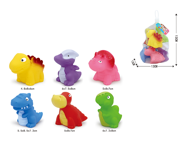 Soft Rubber Toys 6Pcs