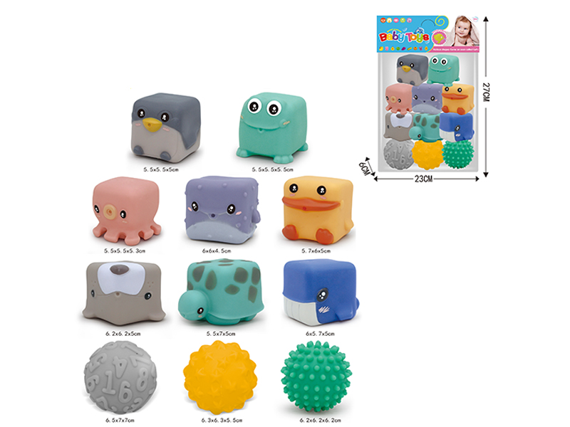 Soft Rubber Toys 11Pcs