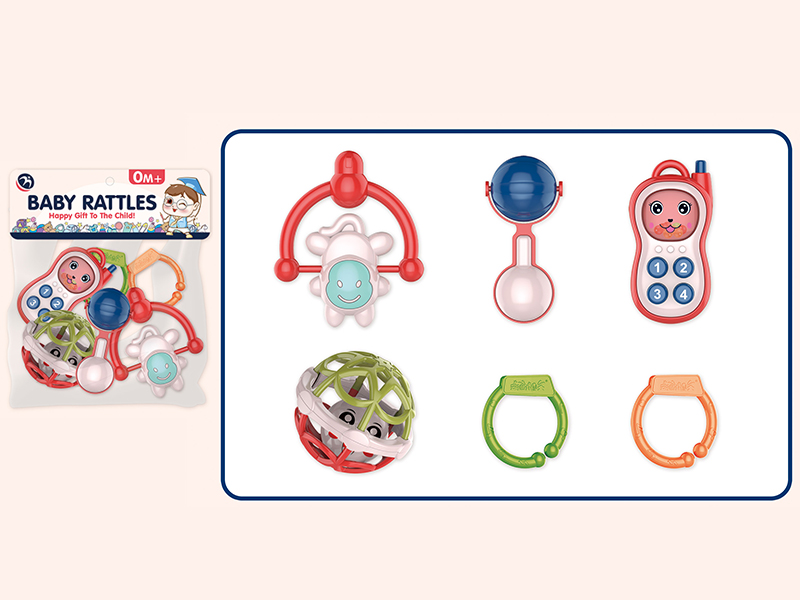 6PCS Baby Rattles