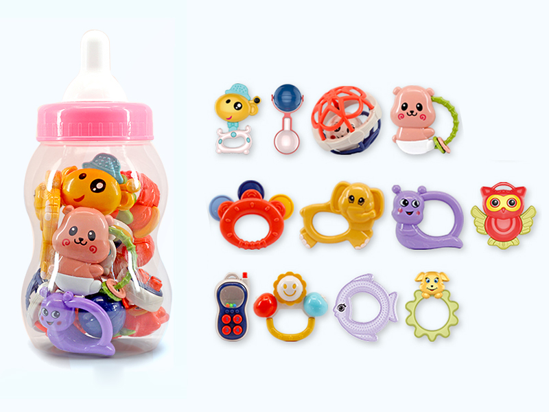 12pcs Baby Teether Rattles