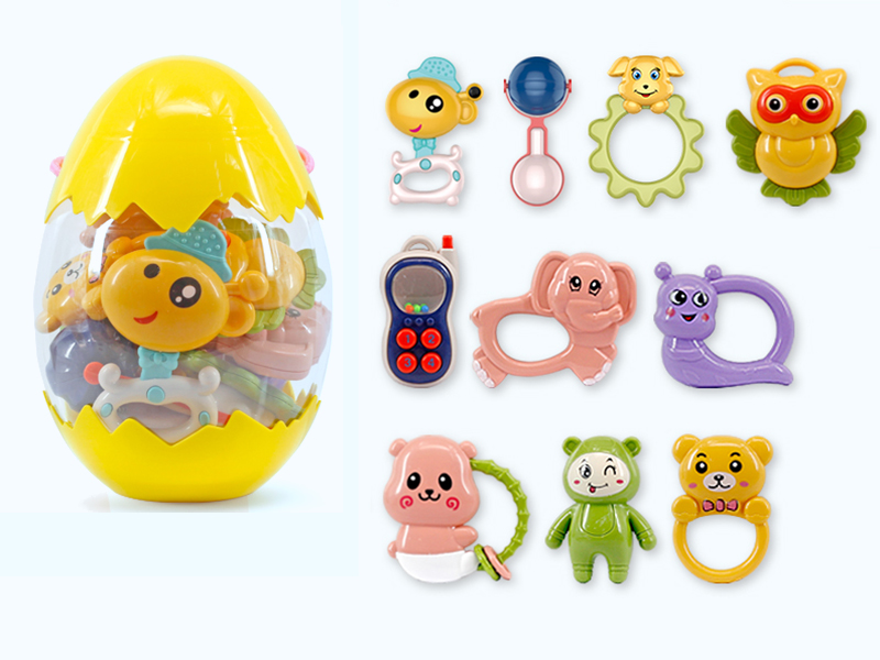 10pcs Baby Teether Rattles