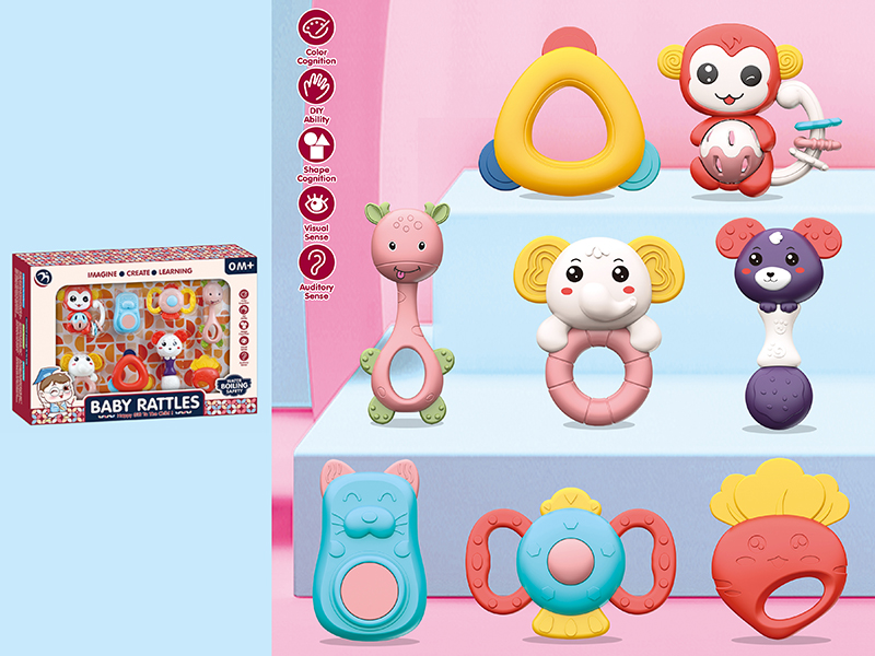 Baby Teether Rattles(8PCS)