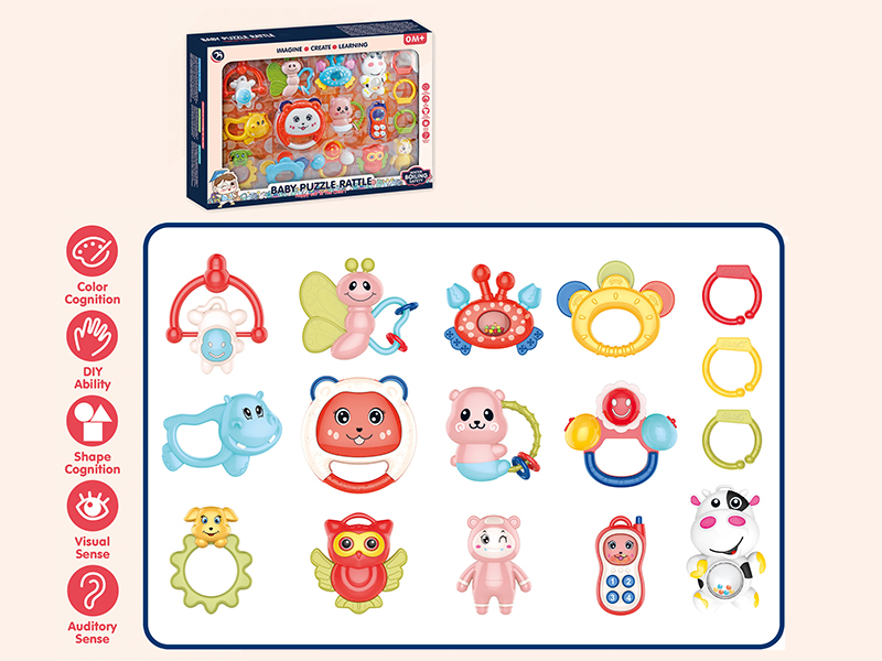 16PCS Baby Rattles
