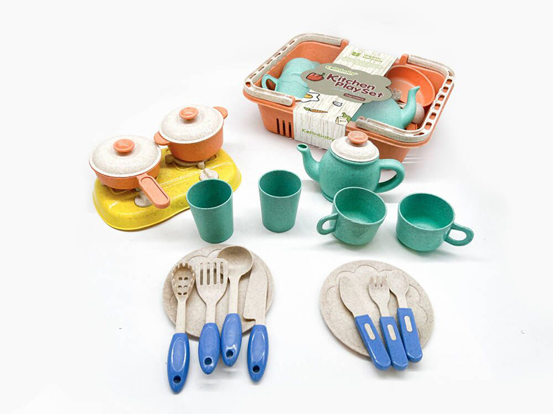 Straw Material Kitchen Set