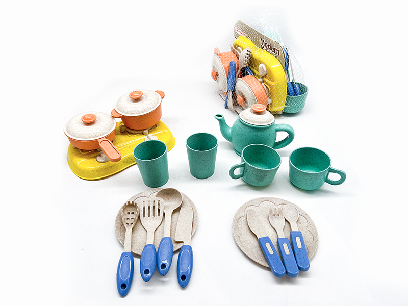 Straw Material Kitchen Set