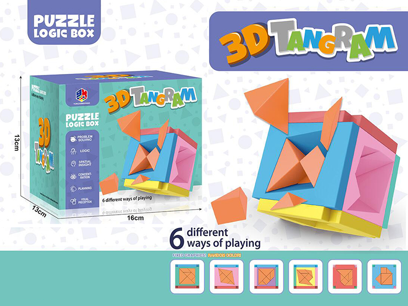 3D Tangram Puzzle Logic Box