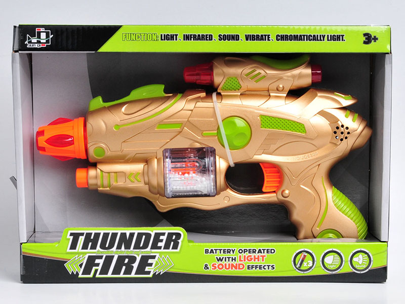 Telescopic Electric Gun With Sound And Light,Vibrate,Infrared Ray