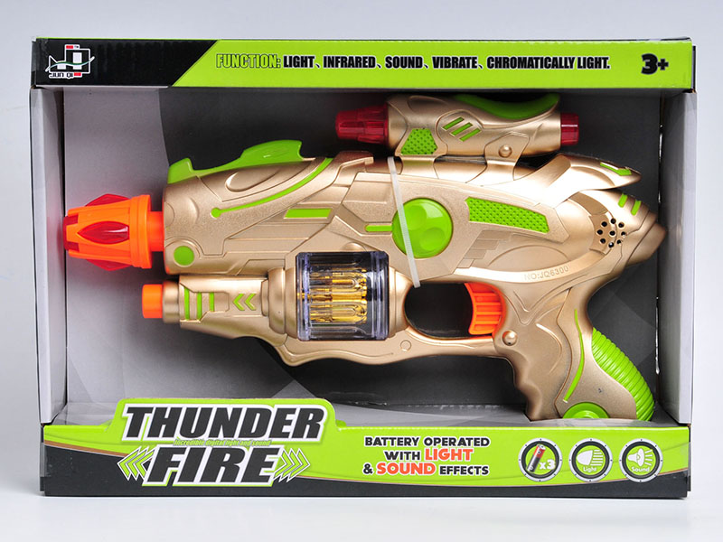 Telescopic Electric Gun With Sound And Light,Vibrate