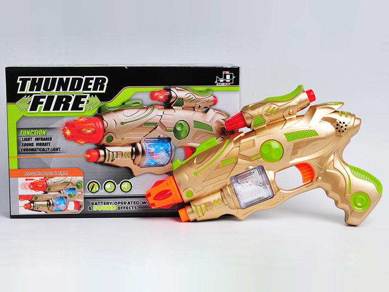 Telescopic Electric Gun With Sound And Light,Vibrate,Infrared Ray