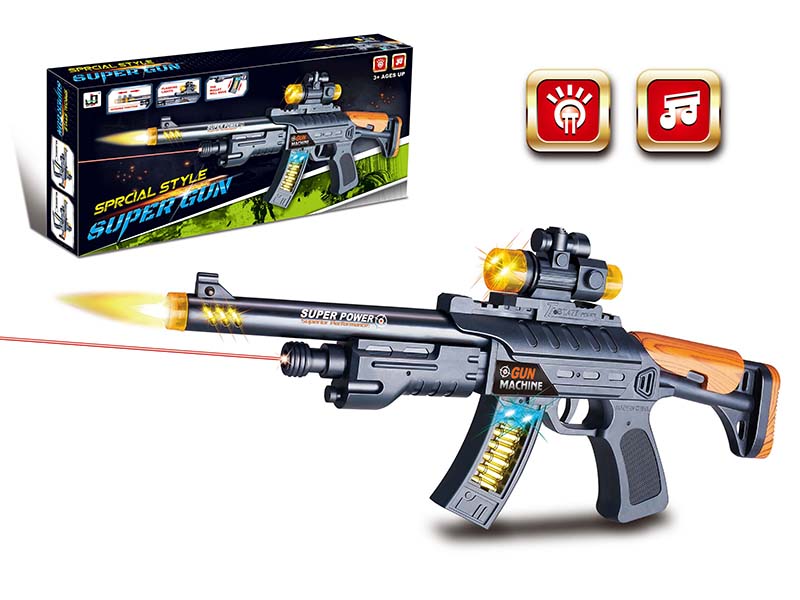 Electric Black Submachine Gun With Infrared Ray