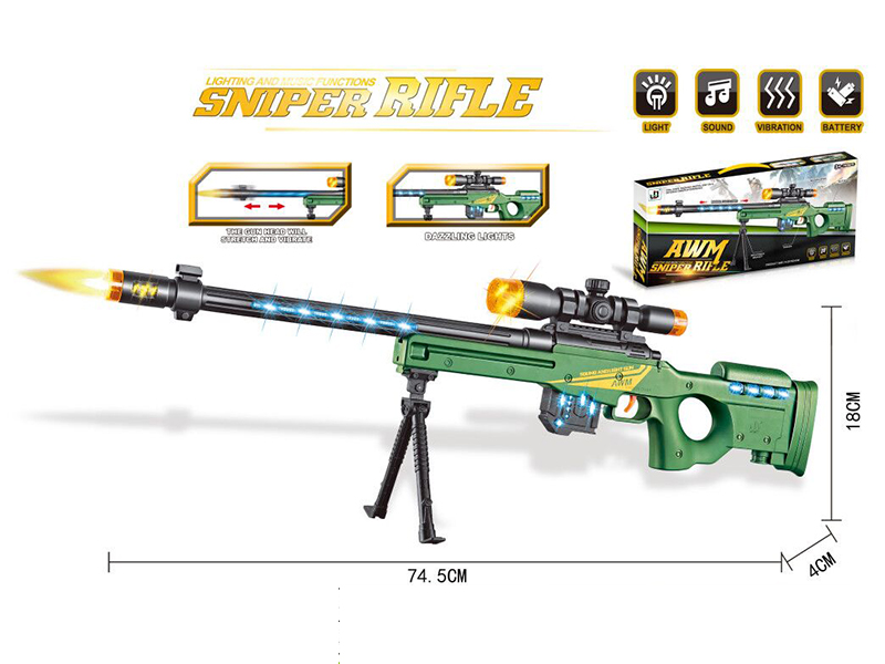 AWM B/O Sniper Gun With Sound And Light