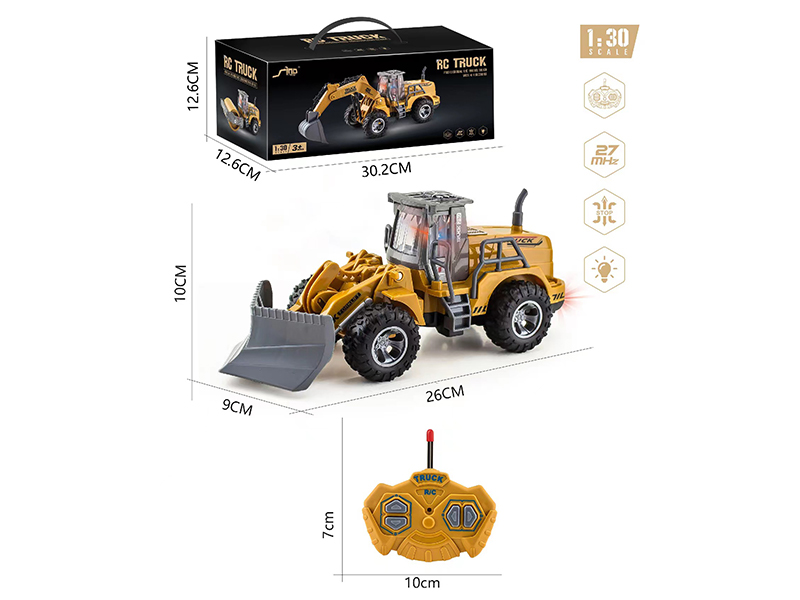 1:30 4Ch R/C Flat Arm Open Circuit Engineering Vehicle With Light