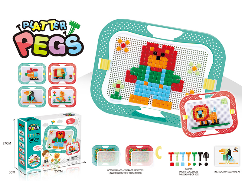 Mushroom Nail Puzzle Art Board