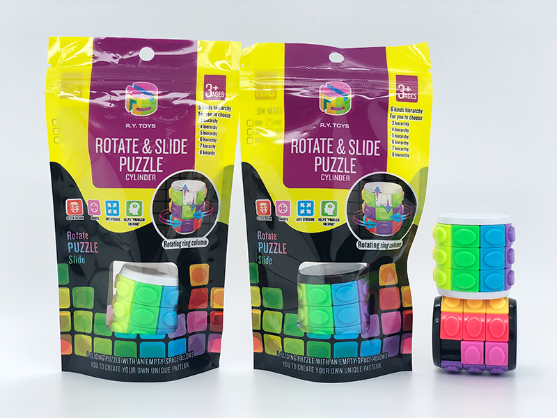 Rotate & Slide Puzzle Cylinder(Third-Order)