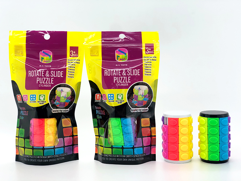 Rotate & Slide Puzzle Cylinder(Five Order)