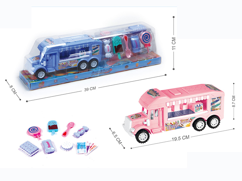 Friction Mini Dessert Cart(Pink/Bule)