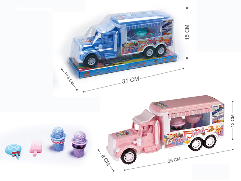 Friction Mini Dessert Cart(Pink/Bule)