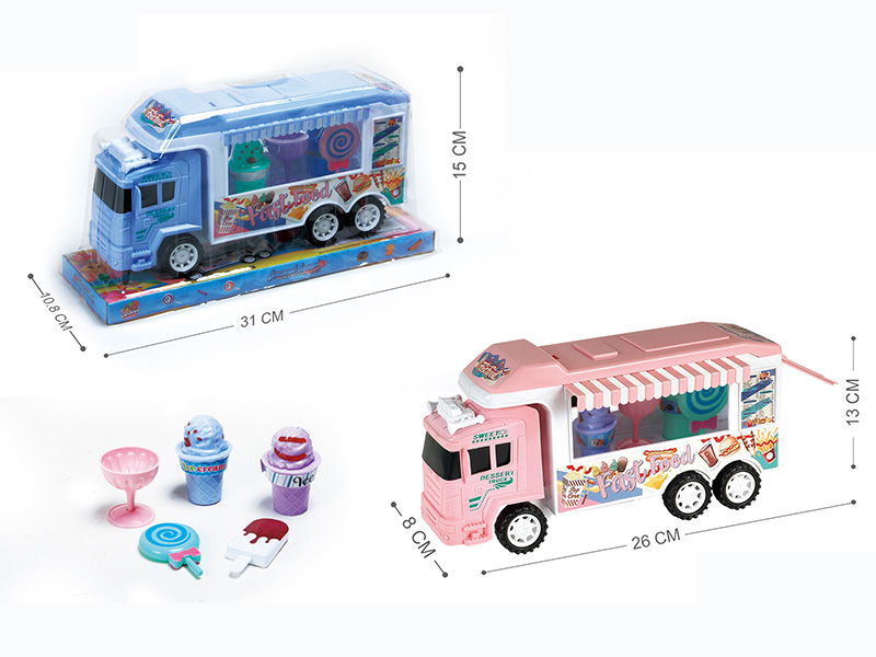 Friction Mini Dessert Cart(Pink/Bule)