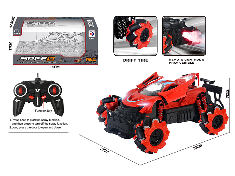 R/C One Button Three Door Transverse Spray Truck (Matte)