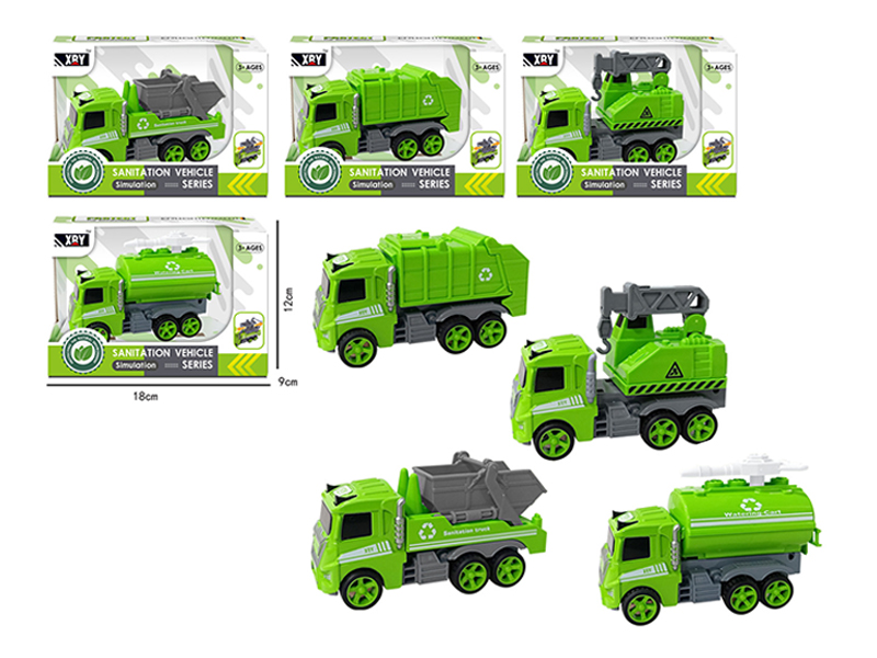 Simulated Friction Alloy Sanitation Vehicle