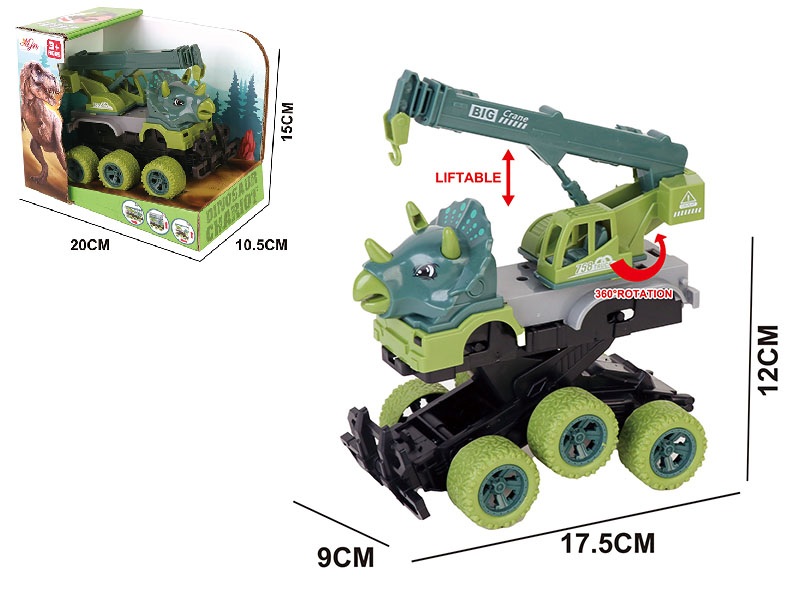 Ejection Deformation Friction Dinosaur Engineering Truck 1PCS
