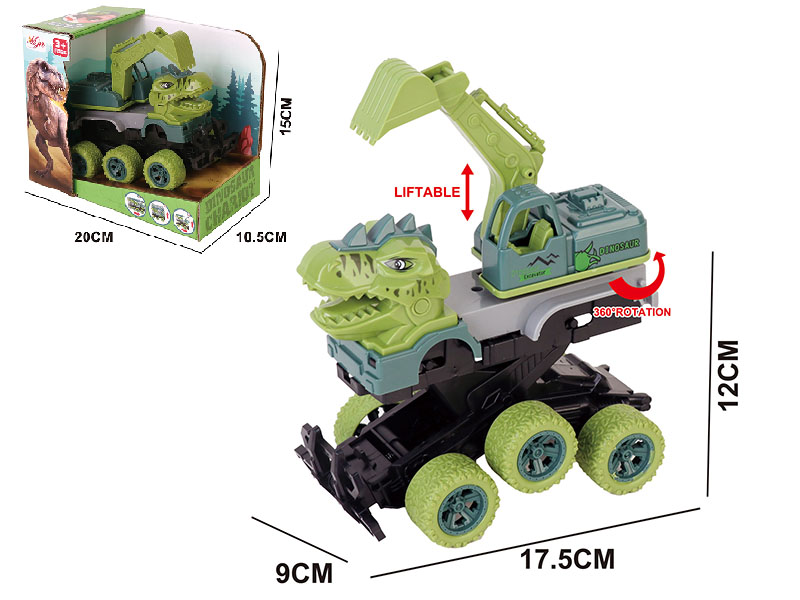 Ejection Deformation Friction Dinosaur Engineering Truck 1PCS