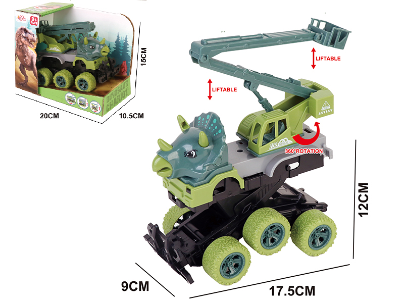 Ejection Deformation Friction Dinosaur Engineering Truck 1PCS