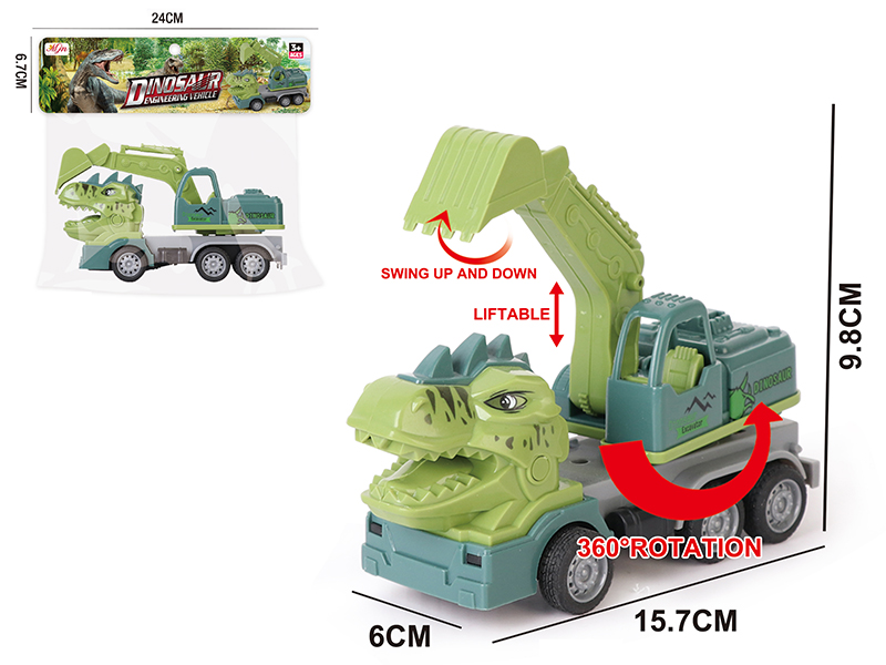 Friction Dinosaur Engineering Truck 1pcs
